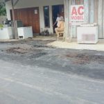 Alami Kerusakan AMP, Proyek Pekerjaan Ruas Jalan di Belakang TPQ-Namlea Dihentikan Sementara