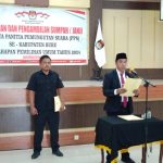 Ketua KPU Buru Lantik 246 Anggota PPS, Begini Harapannya