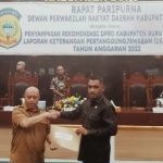 Paripurna LKPJ Bupati Tahun 2022, Pansus DPRD Buru Sampaikan Sejumlah Rekomendasi