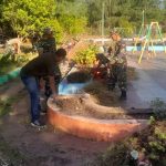 Pembersihan Taman Al-Buruuj, Dandim Namlea Letkol Nur Fujianto ; Pentingnya Menjaga Kebersihan