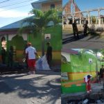 Bentuk Sinergitas TNI dan Polri di Namlea, Gotong Royong Bersihkan Gereja dan Masjid