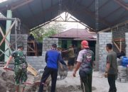 Tingkatkan Iman dan Takwa, Anggota Kodim Namlea Gotong Royong Bangun Mushola