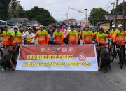 Kodim Namlea Gelar Fun Bike Sambut HUT TNI ke-80