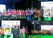 Gerakan Seniman Masuk Sekolah 2025 Warnai Puncak HUT Kabupaten Buru ke-26