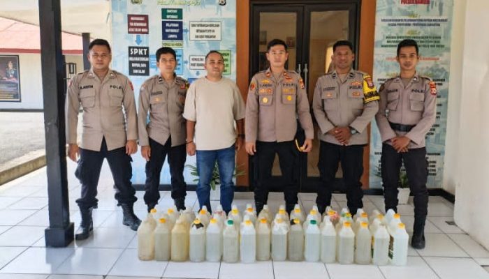 Jaga Kamtibmas Jelang Bulan Ramadhan, Polisi Amankan 160 Liter Sopi